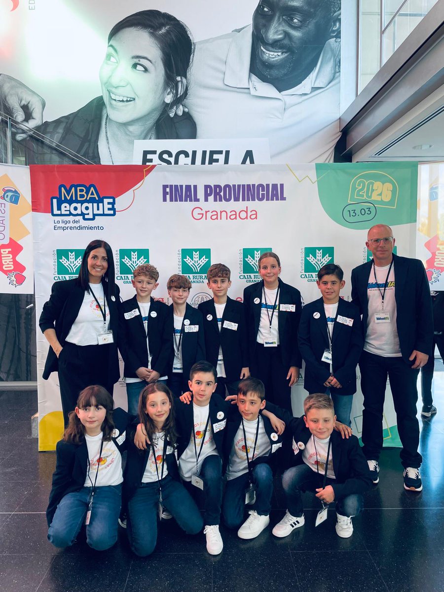 AlqueriaEduca's tweet photo. Campeones provinciales de Granada en el concurso de emprendimiento MBALeague en las dos categorías a las que nos presentamos (alpha y beta). Éxito total de nuestro alumnado y docentes de 3º y 6º de primaria que además se han clasificado para la final nacional de Madrid. https://t.co/Bk8pClYwCS