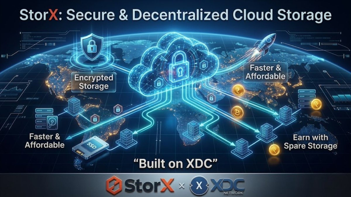 CarlosXWeb3's tweet photo. 🔐 StorX: Secure &amp; Decentralized Cloud Storage  🛡️ 

Encrypted Storage 🔐 
Faster &amp; Affordable 💾 
Earn with Spare Storage ☁️

Secure decentralized storage ⚡🔐

#StorX #BuiltOnXDC #Web3 #CloudStorage #Blockchain #DataSecurity #DePIN  

@StorXNetwork @XDCNetwork https://t.co/9D6Gy5ncb2