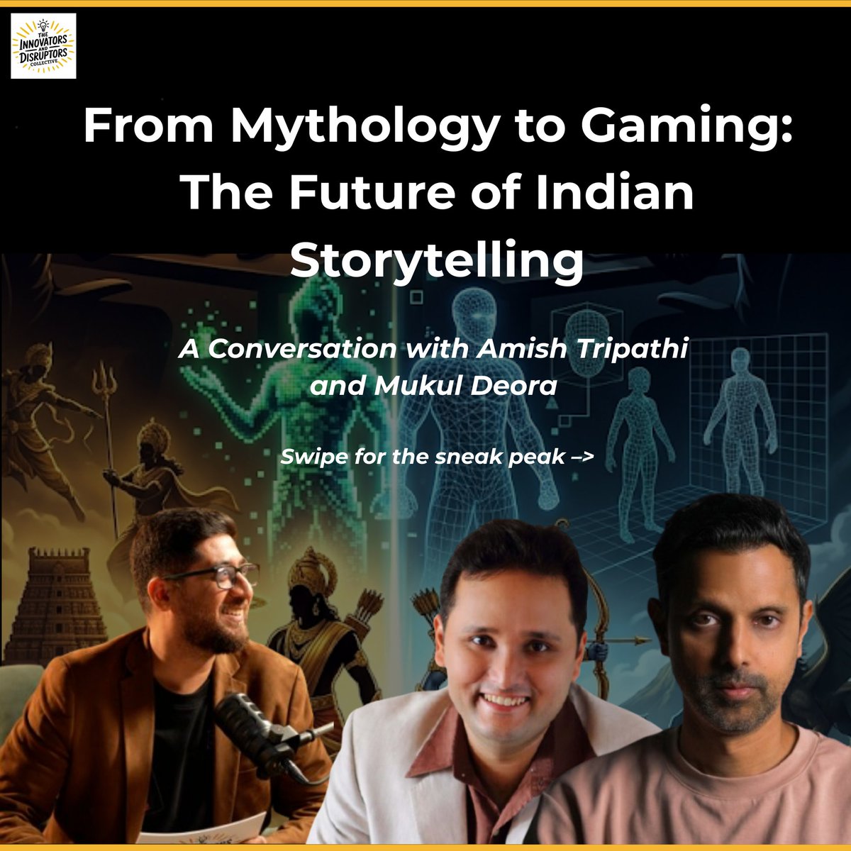 TID_Collective's tweet photo. India has the greatest library of stories in the world. Yet most video games are still built around Western mythology. 🕹️ 🎮 Teaser coming out soon at @TID_Collective . Stay Tuned! 
https://t.co/iU5EJ7a53k https://t.co/uUOGukYUbN