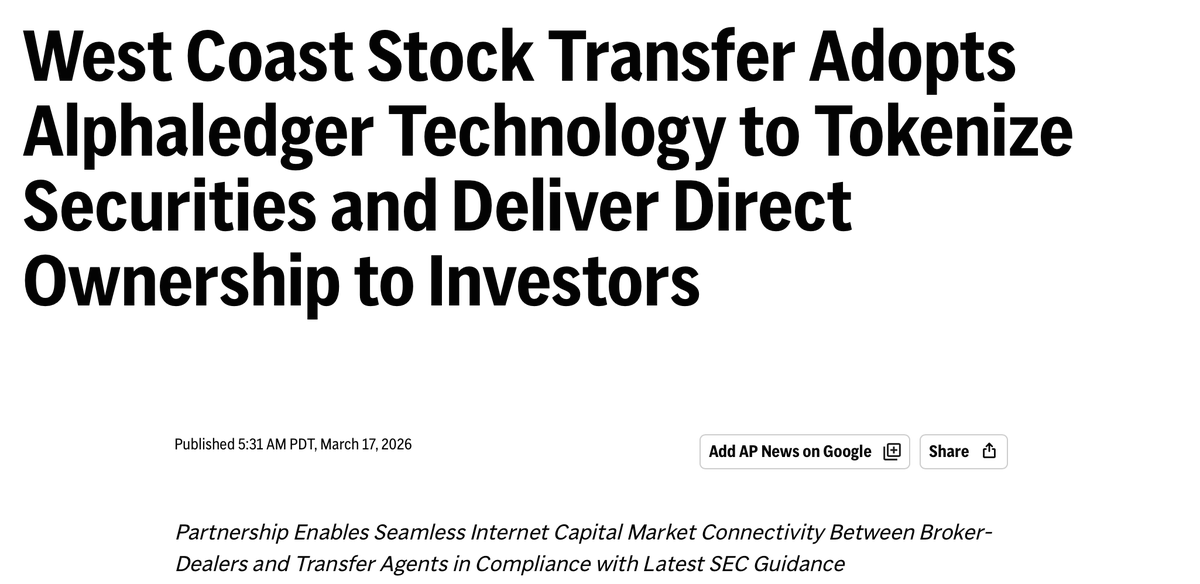 Alphaledger tweet media