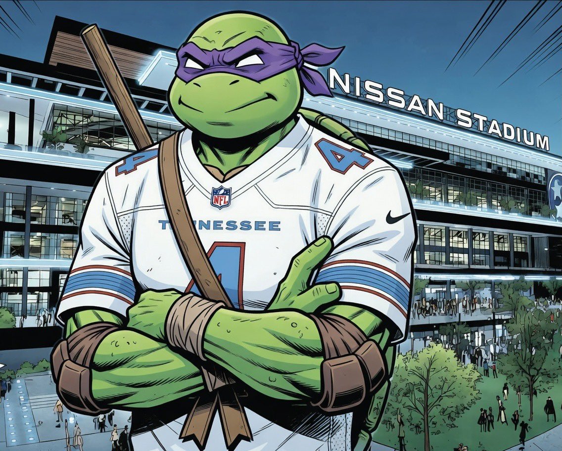 tychan888's tweet image. The Titans in a Half-Shell. Turtle Power!!!!! #Titans #TitanUp #TMNT #Cowabunga