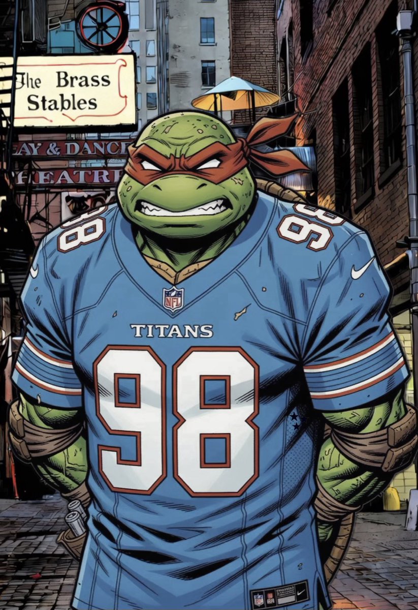 tychan888's tweet image. The Titans in a Half-Shell. Turtle Power!!!!! #Titans #TitanUp #TMNT #Cowabunga