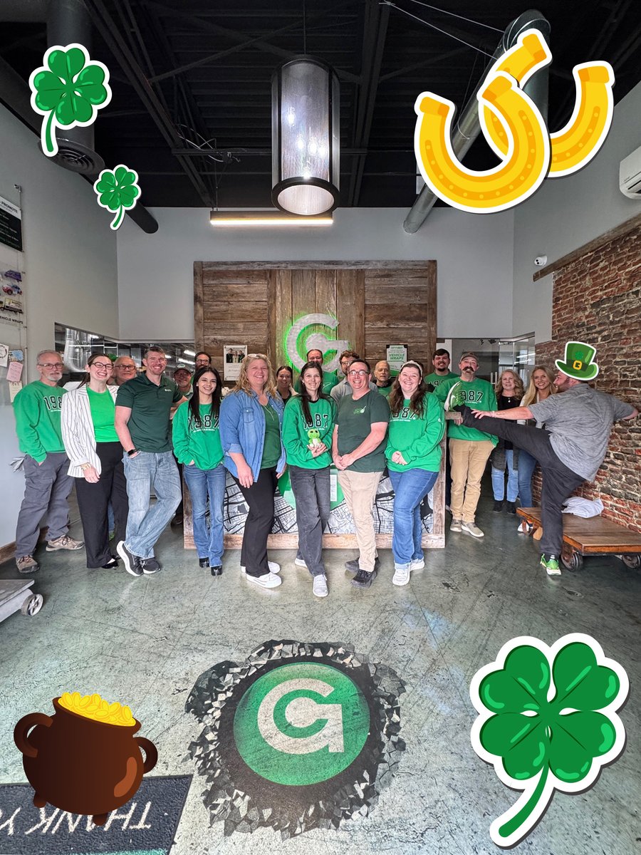 Happy St. Patrick's Day from GC 🍀
From bold apparel to standout signage, we make your brand the real pot of gold. 🌈✨

#StPatricksDay #PrintMagic #GraphicCreations #LuckyBrand