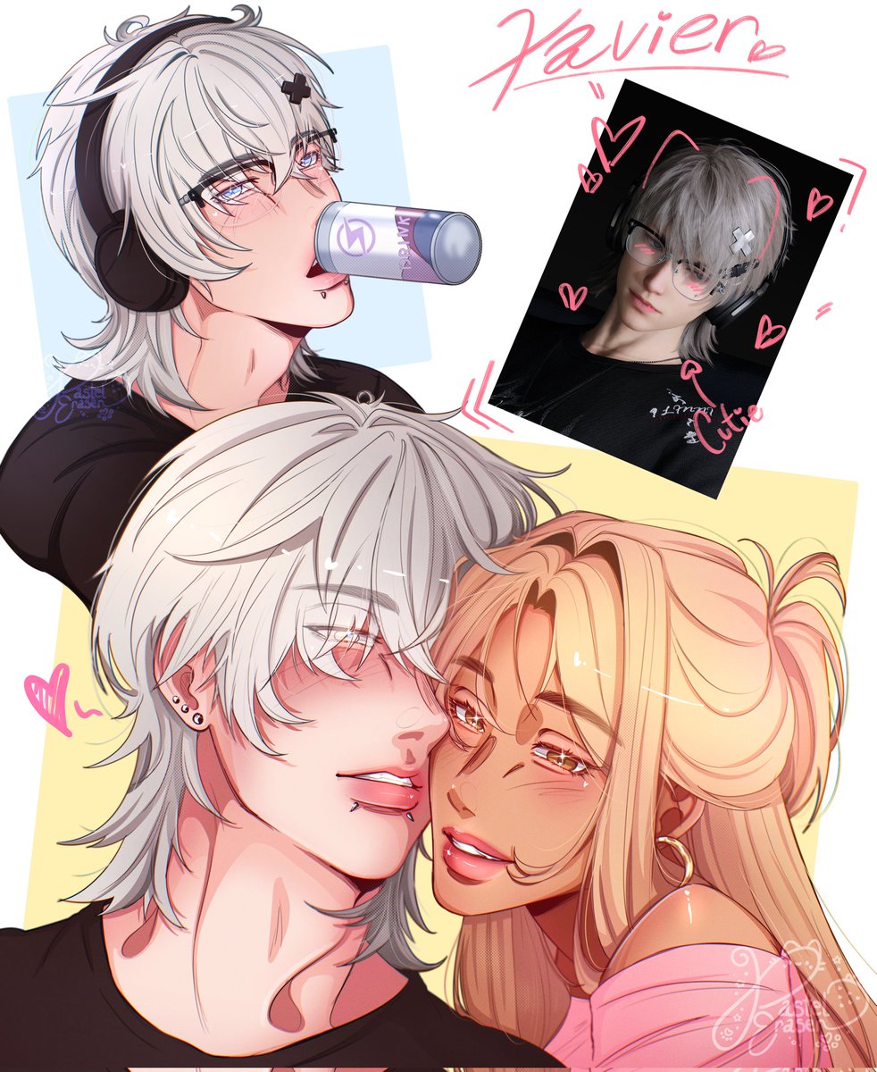 I just had to draw him! 🙈💘
{&amp; my mc shado♡}
#ladstwt #loveanddeepspace #xavier