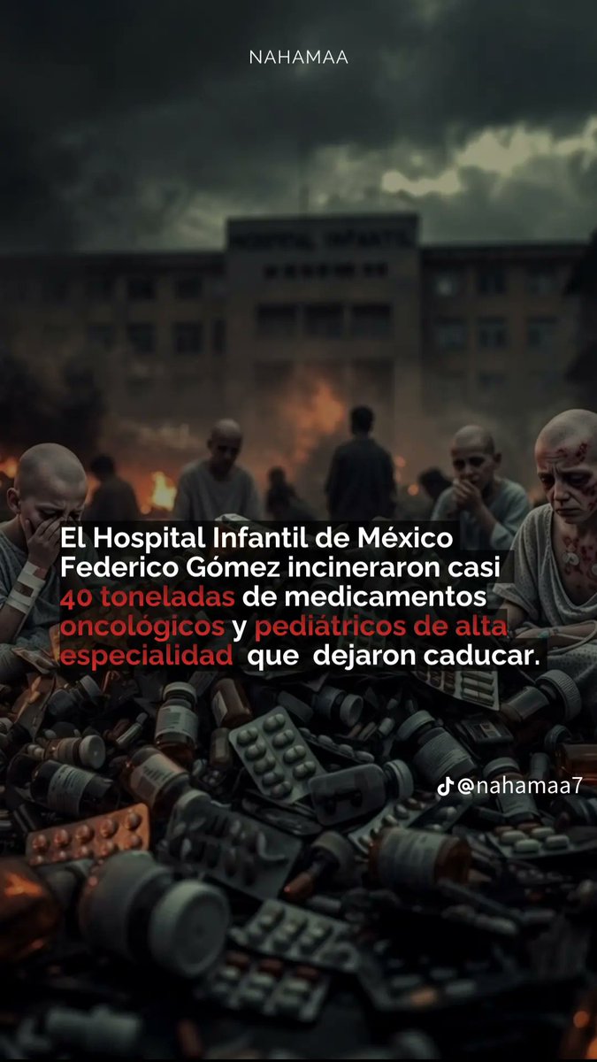 Mientras el Cáncer no espera y los niños siguen muriendo en el Hospital Infantil Federico Gómez en la CDMX los farmacos y quimioterapias permanecieron almacenados hasta esperar su caducidad y luego fueron quemados.

#ConLosNiñosNO 
<a href="/PartidoMorenaMx/">Morena</a> 
<a href="/SSalud_mx/">SALUD México</a>