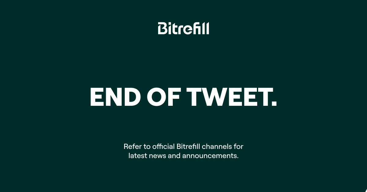 Bitrefill tweet media
