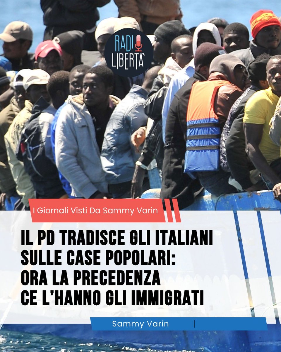 radiolibertanet's tweet image. La regione Emilia Romagna riduce ulteriormente il peso del criterio degli anni di residenza per ottenere la casa popolare, favorendo gli immigrati a discapito degli italiani.

👉 Rubrica del nostro @SammyVarin 

#immigrati #pd #italiani #sinistra #politica