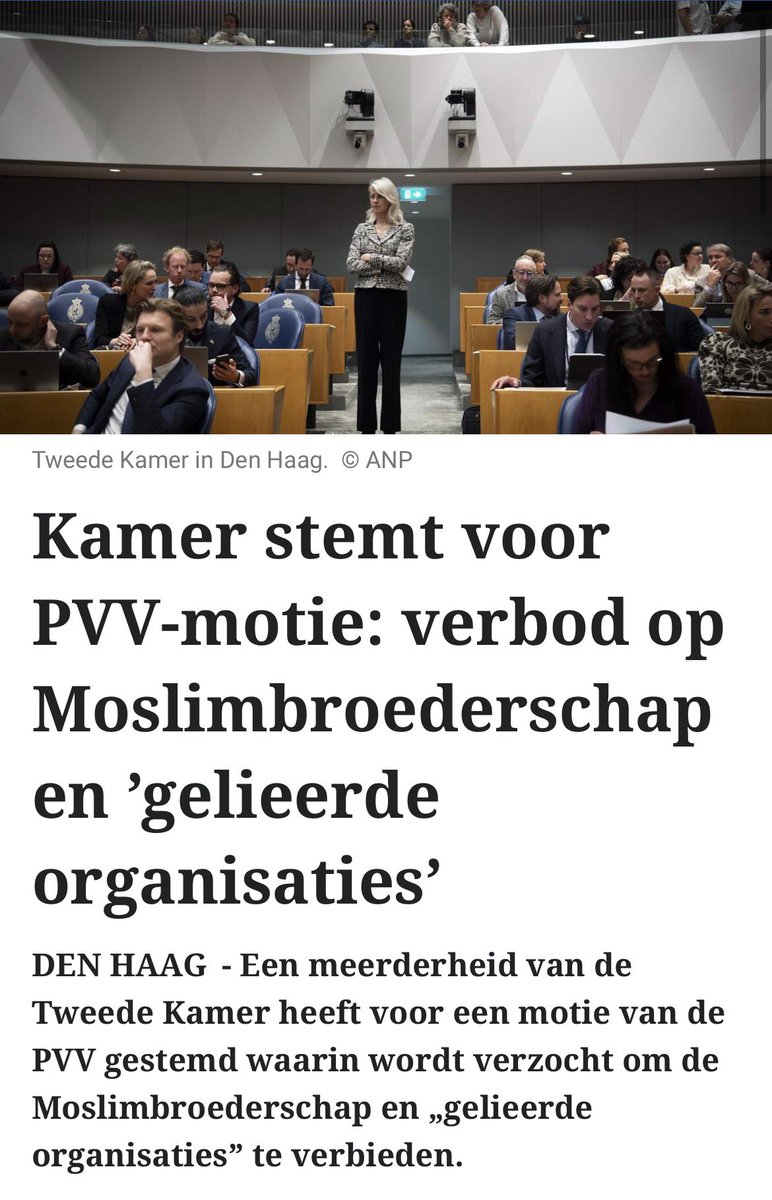 GEvanlagen's tweet image. #CDA en #D66 stemden dus tegen!
#moslimbroederschap 
#Telegraaf