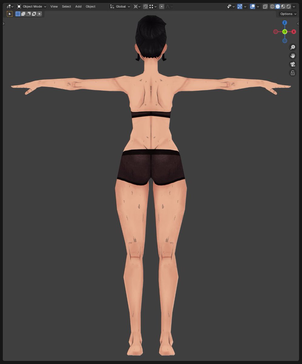 normalLudwig's tweet photo. Female Body Base Mesh https://t.co/ef4ybzzH9n