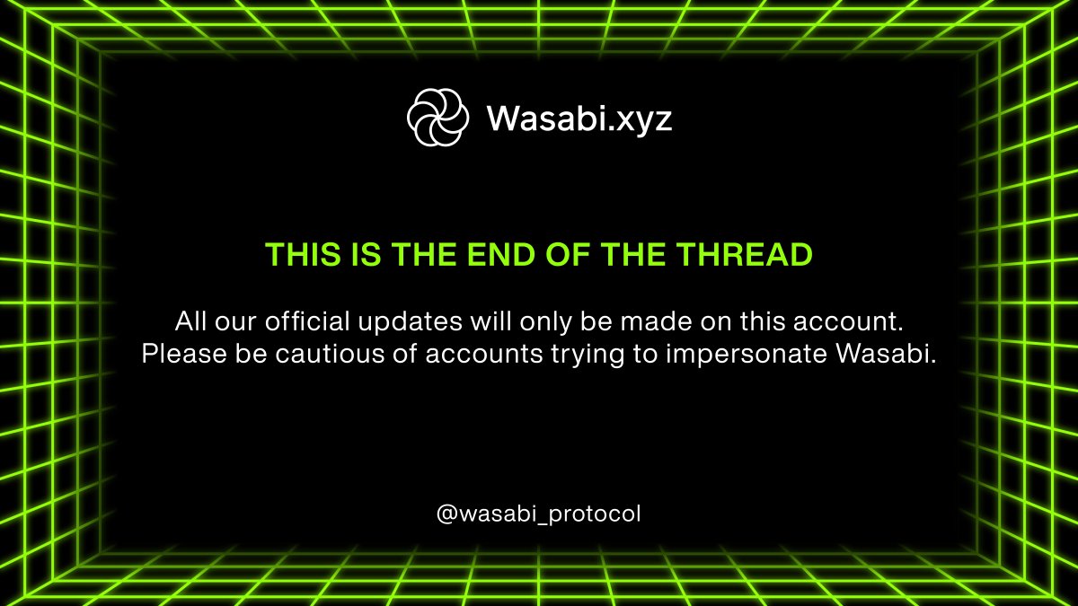 Wasabi Protocol 🟢 tweet media