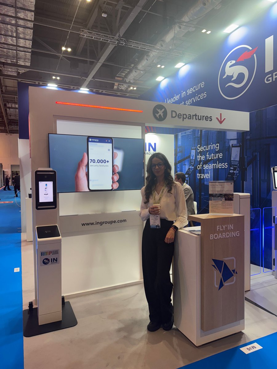 KeesingID's tweet photo. Our colleague Miruna Bogles is in #London for Passenger Terminal Expo, engaging with airports, airlines, and authorities on how secure #identityverification supports seamless passenger journey.

✈️ Contact us or visit @IN Groupe’s booth D170!

#PTEWorld #Travel #KeesingEvent https://t.co/o18UQygGuz