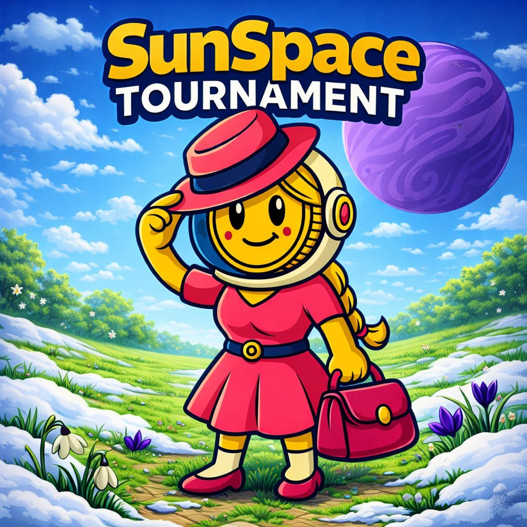 SPC_SunSpace's tweet photo. 🤩 SunSpace JUMP – Spring Tournament

😇 Prize pool: 4,000,000 $SPC (~$500)
will be shared by TOP-500 players.

🗓 Ends on March 22 at 19:00 (UTC)

🏆 Everyone who makes it into the TOP of the tournament receives $SPC — the SunSpace project token. You can do anything with it: swap it to TON/TRX, play in chats, stake it, buy Telegram Stars/Premium, share it with friends, and much more.

*on the cover: SunSpace Hello Blonde 

🕹 See you in the game, astronaut!

#GameFi #PlayToEarn #TRON