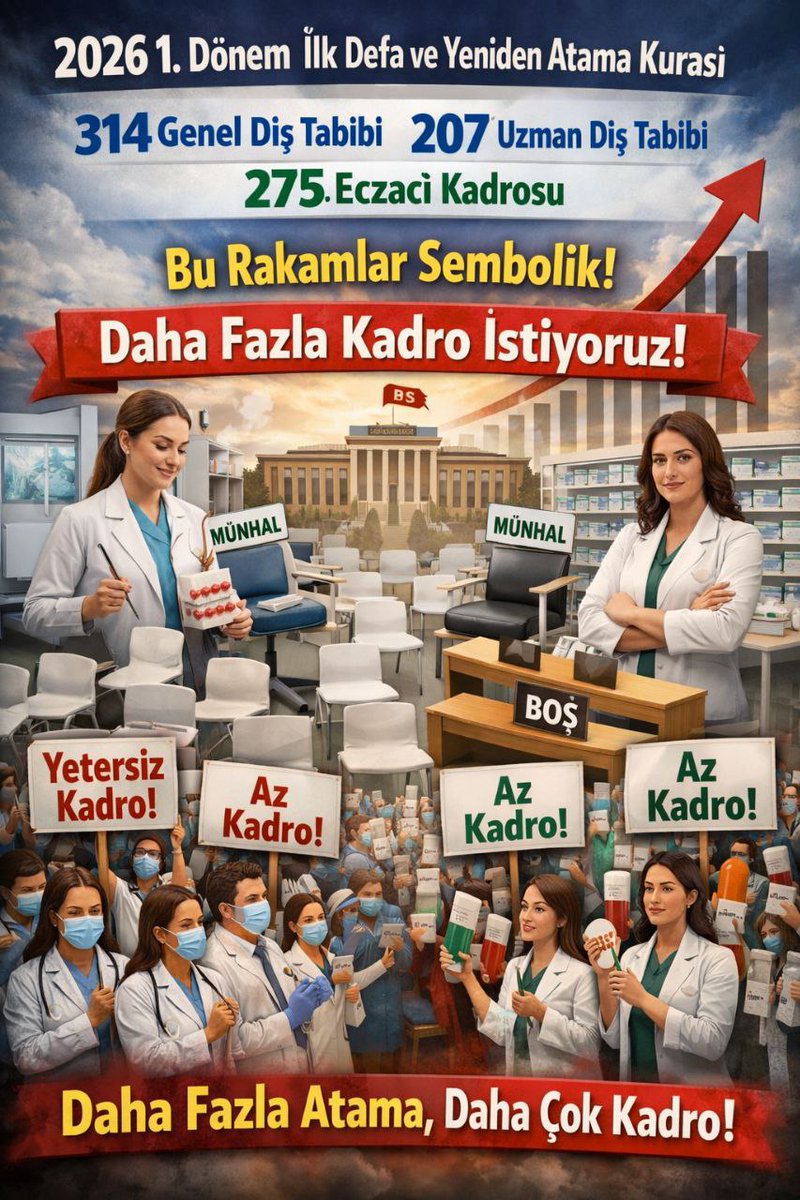 zlemtemir's tweet photo. 314 diş tabibi, 275 eczacı... Bu sayılar ihtiyaç analizi yapılarak mı belirlendi yoksa sadece "yerimiz yok" mu deniyor? #MemişoğluKadroYetersizDişEczaİşsiz https://t.co/jwNum7s2M2