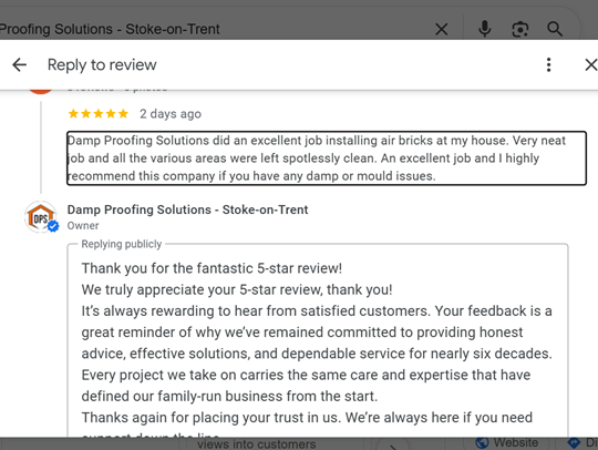 DampSolutions1's tweet photo. Four new 5‑star @Google reviews.

Customers are calling out clean work, clear communication, and results that actually fix the problem.

We don’t cut corners. We don’t guess. We fix damp properly!

Proud of the standard we set.
Proud of the team delivering it. https://t.co/P3svS1Phwl