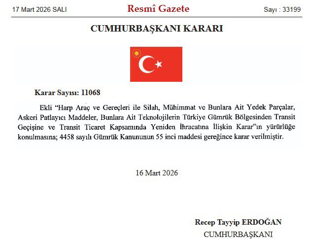 Erdoğan’ın dünkü Resmi Gazete’de yayınlanan “Türkiye üzerinden askeri malzeme nakli”ne izin veren kararnamesinin aşağıdaki istihbaratla bir ilgisi yoktur umarım. Türkiye için çok büyük bir savaş tuzağına dönüşmesin.