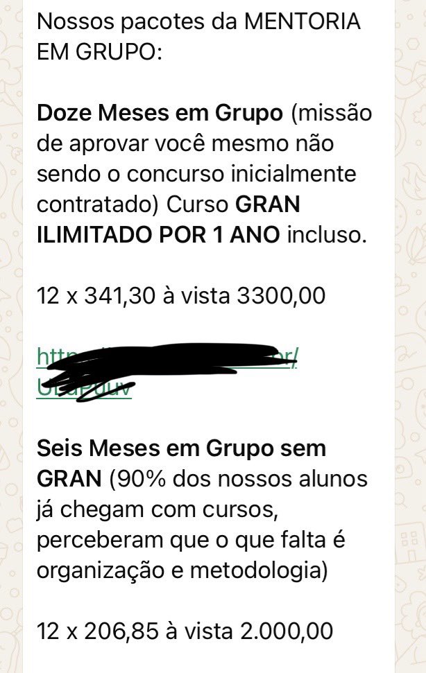 O__Concurseiro's tweet photo. PQP!!! O valor de uma merda de mentoria pra concurso público https://t.co/kCuPZeVjqp