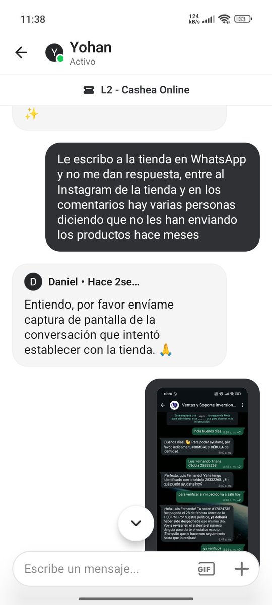 luistrianas's tweet photo. 2/3 Tengo un ticket abierto hace 2 semanas sin respuesta real. Los asesores (Nayibi Romero, Enmanuel Vera) ignoran que la tienda tiene múltiples denuncias en redes. ¿Cómo permiten empresas fraudulentas en su app y luego obligan al usuario a pagar por un robo? @sundde_ve https://t.co/rdRkBtIV5f