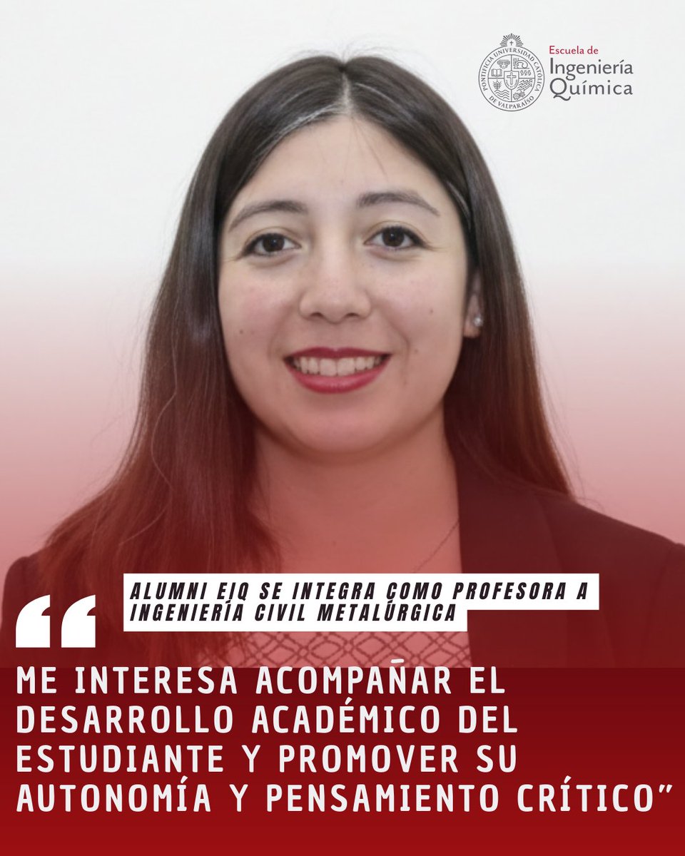 Escuela de Ingeniería Química PUCV tweet media