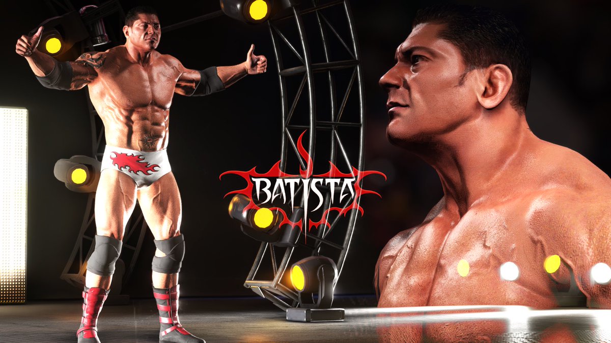 OuZzGam's tweet image. Batista #WWE2K19

Credit: Base Model by @JoeMashups !

AVAILABLE NOW  👇