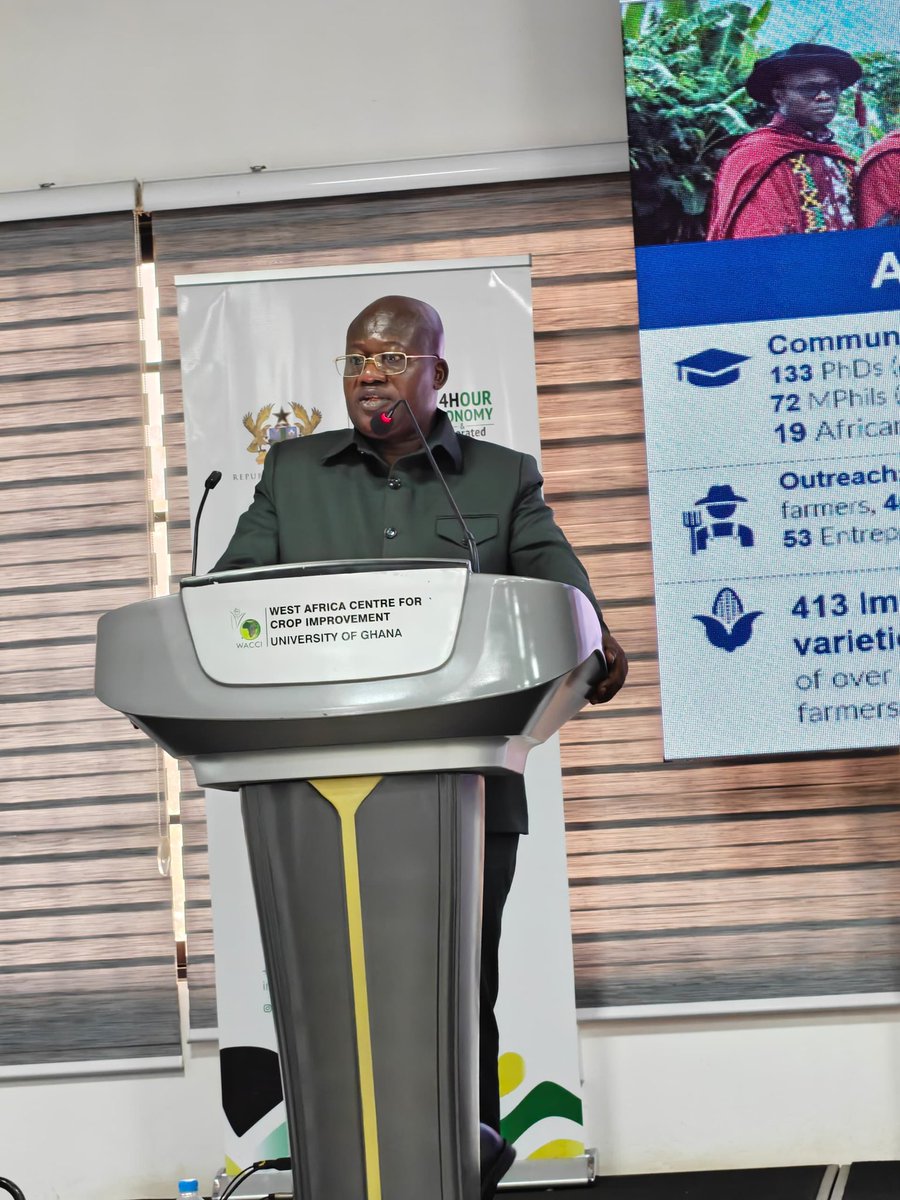 EY_Danquah's tweet photo. Today, I delivered the framing keynote at the opening of Ghana’s National Seed System Reset Convening.

Here is the message I shared:

1/ I reflected on a line I wrote nearly 40 years ago as a grad student at Cambridge about replacing traditional varieties with improved seeds. https://t.co/HacPhqg7zP