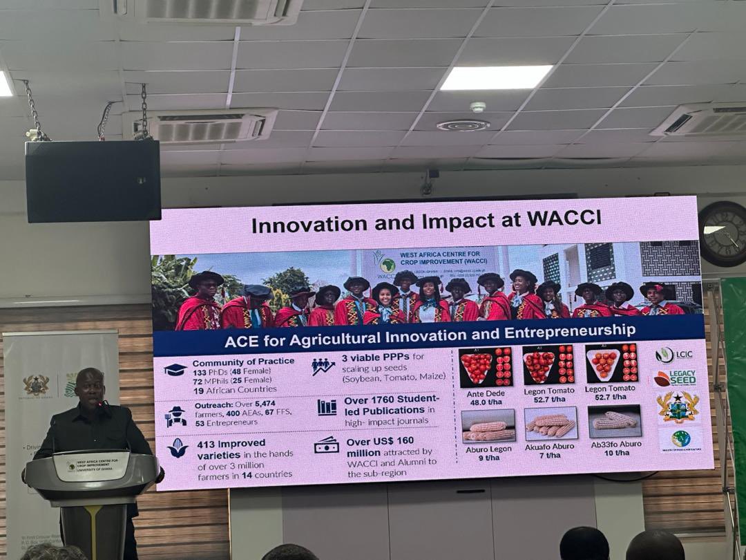 EY_Danquah's tweet photo. Today, I delivered the framing keynote at the opening of Ghana’s National Seed System Reset Convening.

Here is the message I shared:

1/ I reflected on a line I wrote nearly 40 years ago as a grad student at Cambridge about replacing traditional varieties with improved seeds. https://t.co/HacPhqg7zP