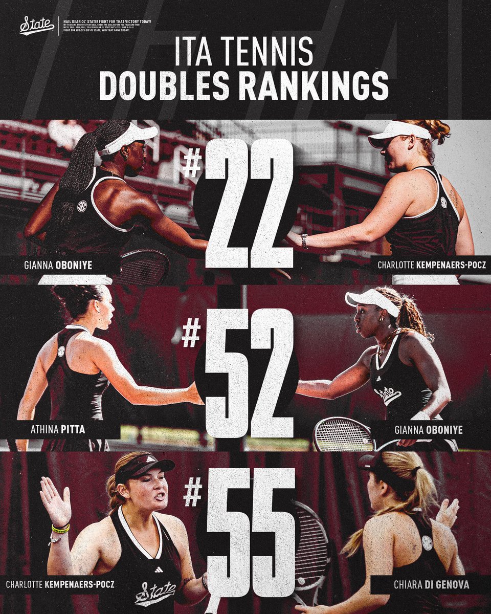 Mississippi State Women's Tennis 🎾 tweet media