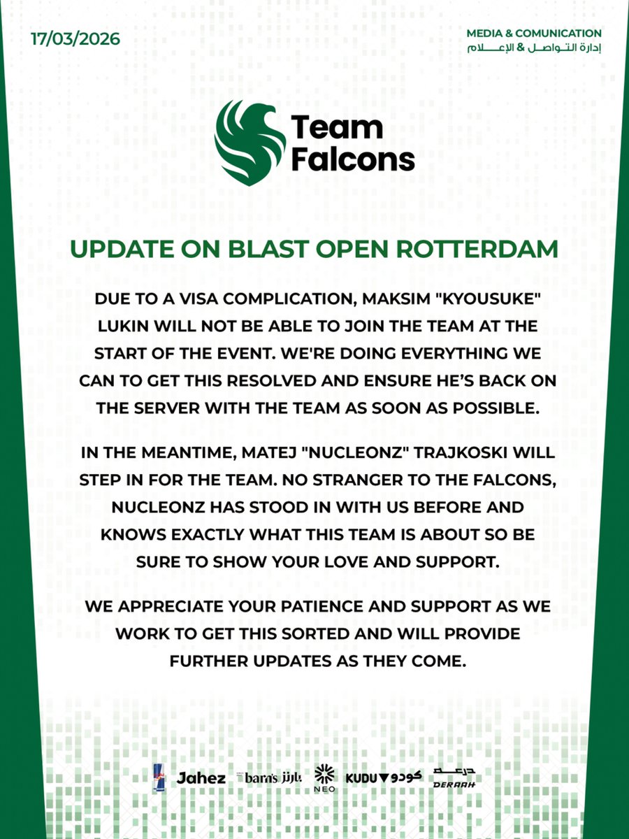 Falcons Esports tweet media