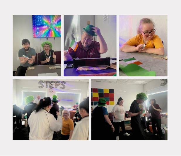 stepscic's tweet photo. This afternoon was pure St. Patrick’s Day magic as we celebrated in true Bongo Bingo style.  Nothing beats a room full of friends, Irish music and a bit of bingo fun to get everyone smiling. https://t.co/Bj7mhnqf4P