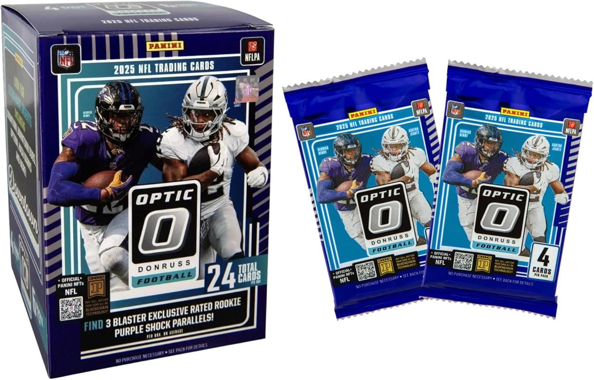 2025 Panini Donruss Optic Football Blaster Box (Purple Shock) | Amazon #ad 

$34.97

➡️amzn.to/3N7SpkL