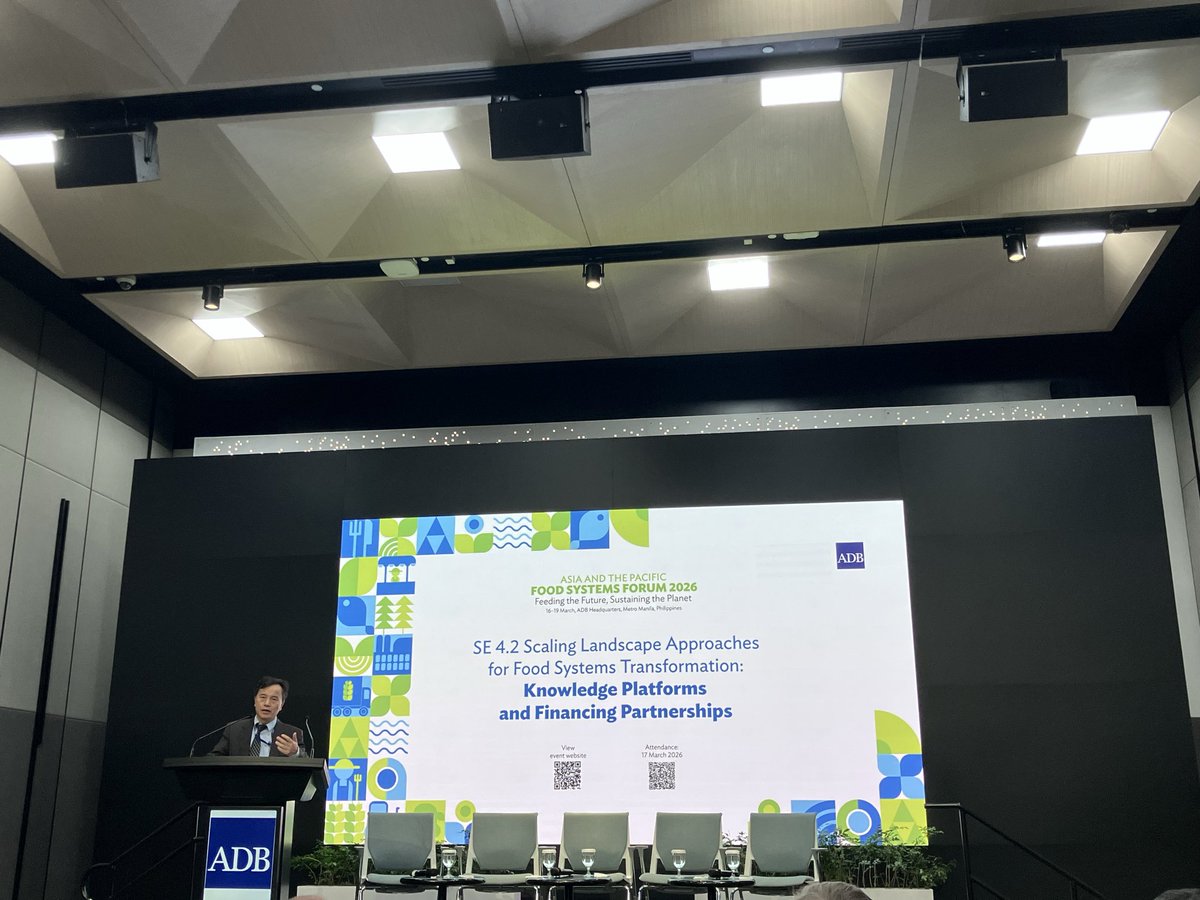 Kaz_Fujiwara's tweet photo. ADG @KavehZahedi2030: FAO stands ready to work with @ADB_HQ & @IFAD on @theGEF-9 IPs #FoodSystems & #LandDegradation; Director @LI_Lifeng_FAO: call for #KnowledgePlatforms for #NatureCapital investment; Director Lynnette Neufeld: create demand for healthier diets, people & planet https://t.co/a5zyIACkw9