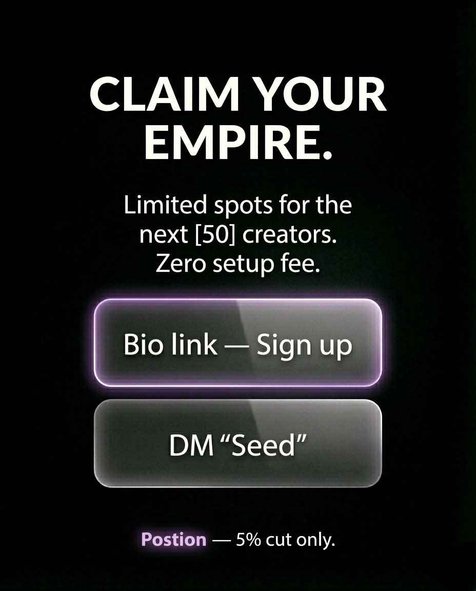 「POSTION」For「Creators」 tweet media