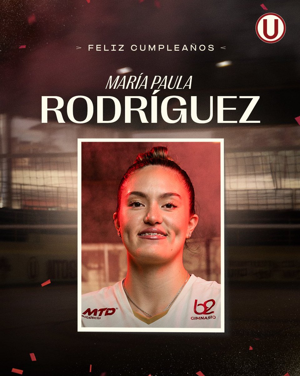 VoleyU1924's tweet photo. ¡𝗙𝗘𝗟𝗜𝗭 𝗗𝗜́𝗔, «𝗠𝗔𝗣𝗜»! 💛🎂

Hoy está de cumpleaños Maria Paula Rodríguez, opuesta de nuestras Pumas. 

¡Muchas felicidades! 🤩

#PumasConGarra https://t.co/cW7Rp7AQ6f
