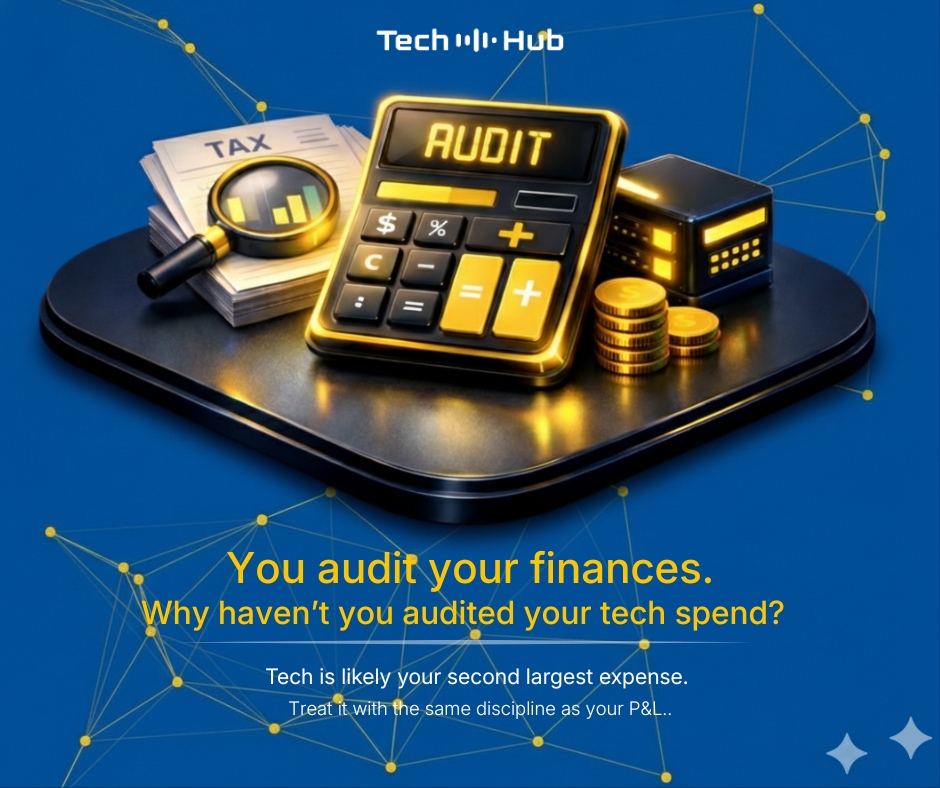 techhubus's tweet image. You audit your finances—so why haven’t you audited your tech spend? For most companies, technology is the second-largest expense after payroll. It deserves the same discipline and scrutiny as your P&amp;amp;L.

#TechAudit #CostOptimization #MidMarketLeadership #TechnologyStrategy