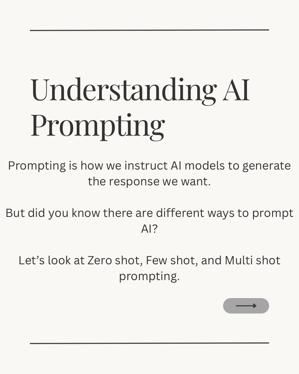 JaCreator's tweet photo. AI is powerful, but the way we ask questions matters.

In AI systems, the quality of the prompt often determines the quality of the response.

Understanding these prompting techniques can help you get more accurate, and useful outputs from AI systems. https://t.co/Ps3kSIsn9i