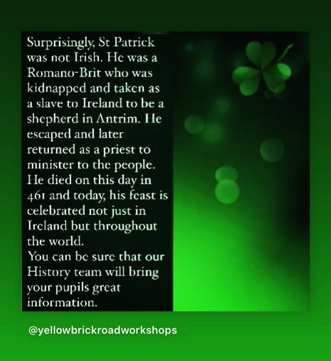YbrRoad's tweet photo. #StPatricksday https://t.co/HQ87DdXJwA
