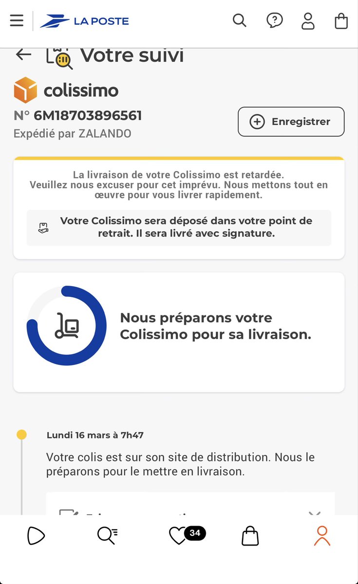 GregFna's tweet photo. @Colissimo_f_r tu comptes le livrer un jour le colis ??
Ça devait être livré samedi dernier… https://t.co/4IaRKZPsVg