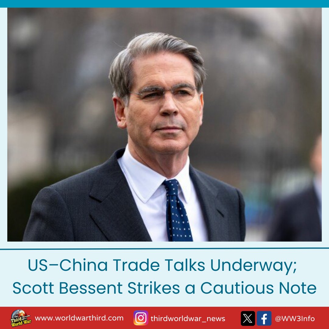 WW3Info's tweet image. #WW3: #USChina trade talks were held in Paris between Treasury Secretary @SecScottBessent and Vice Premier He Lifeng, with US describing the discussions as "constructive". The meeting is seen as significant amid the #TariffWar launched by the Trump administration against China.
