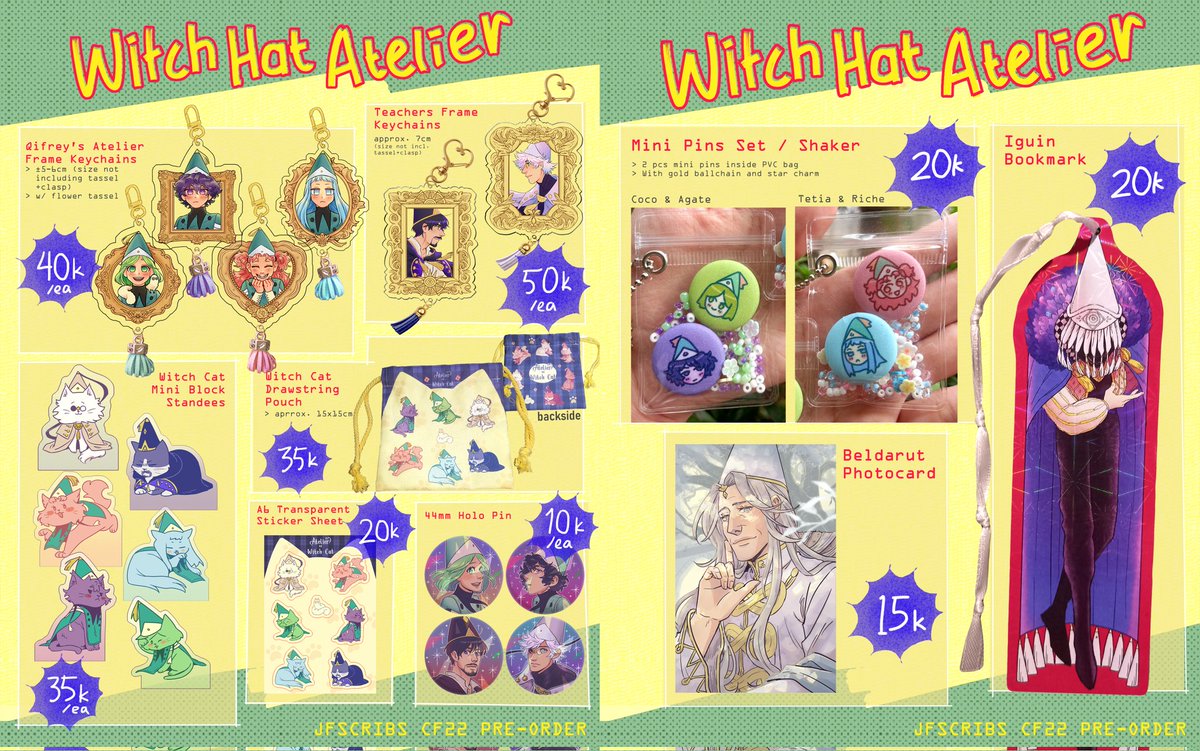 JhnFar's tweet photo. OPEN PO #COMIFURO22 PICKUP AND MAIL ORDER✨️

🔄&amp;❤ appreciated🙇‍♂️

📆 CLOSE PO 28 MARET 2026 (23.59 WIB)
🛒 Pickup both days &amp; Mail order
🪩 OC Zine, DunMeshi, Witch Hat Atelier, Yakuza, Disco Elysium, TF2, Bloodborne, Golden Kamuy, Pandora Hearts

(1/3) #comifuro22catalogue https://t.co/1dXKZ8onlf