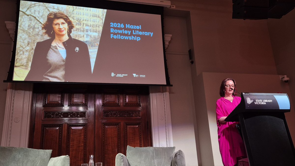 DocJenMartin's tweet photo. Honoured to be named the 2026 Hazel Rowley Literary Fellowship winner in what is the last year of this prize for my biography of Eva Sommer who, in 1956 won Australia's first national journlism prize: a Walkley. And even more special that Hazel used to teach writing @Deakin https://t.co/ryEM86h9Qj