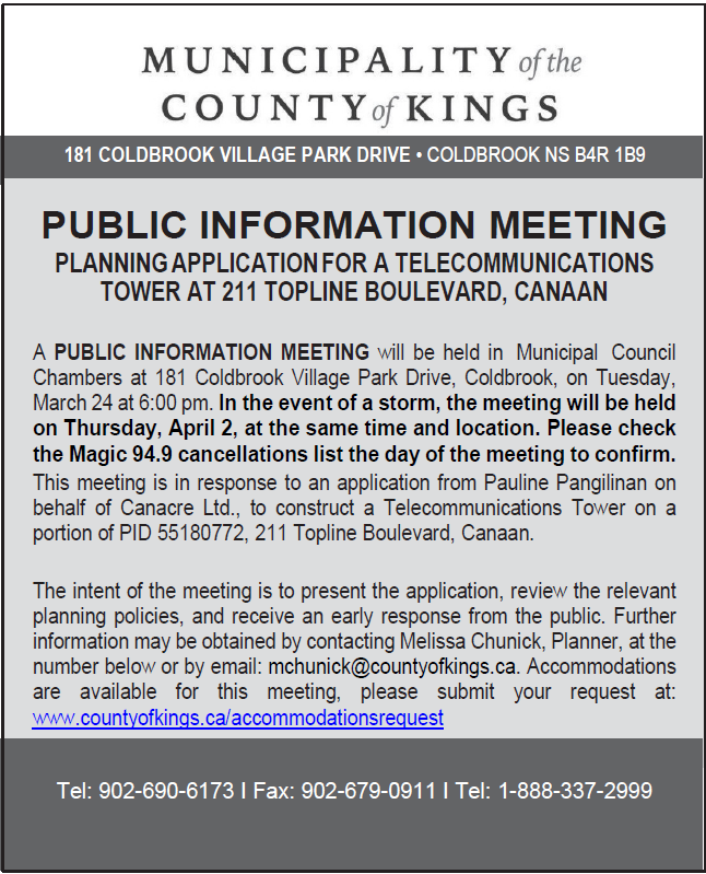 Municipality of the County of Kings tweet media