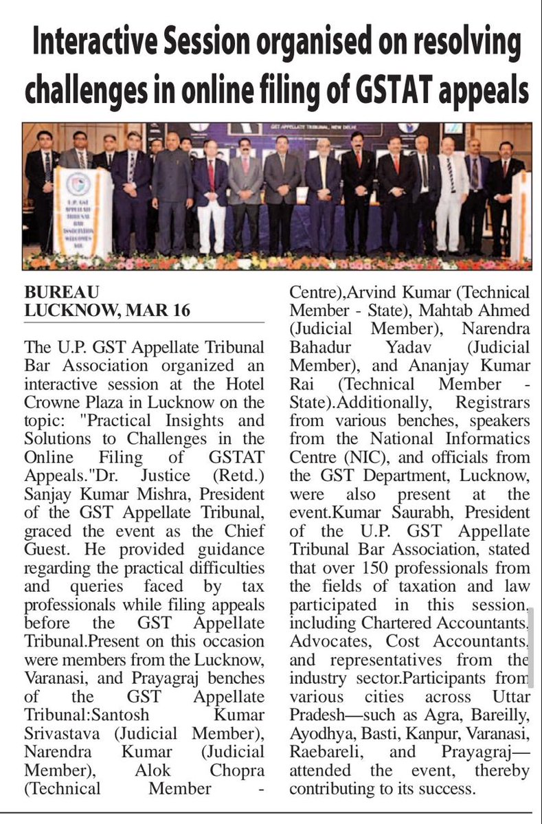 GST Appellate Tribunal tweet media