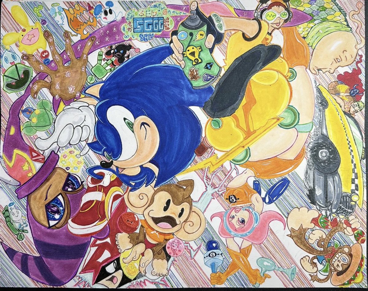 Noaccount4you's tweet photo. #SonicRacingCrossWorlds #CrossWorlds #Sonic #SEGA #FanArt #DLC #RedAngryBirds #Majima #ArlePuyoPuyo
@SonicOfficialJP @sonic_hedgehog
@SEGA 

Sega I want this to be official I would like to send you the original, DM please if you are interested. https://t.co/C2qgetOmNz