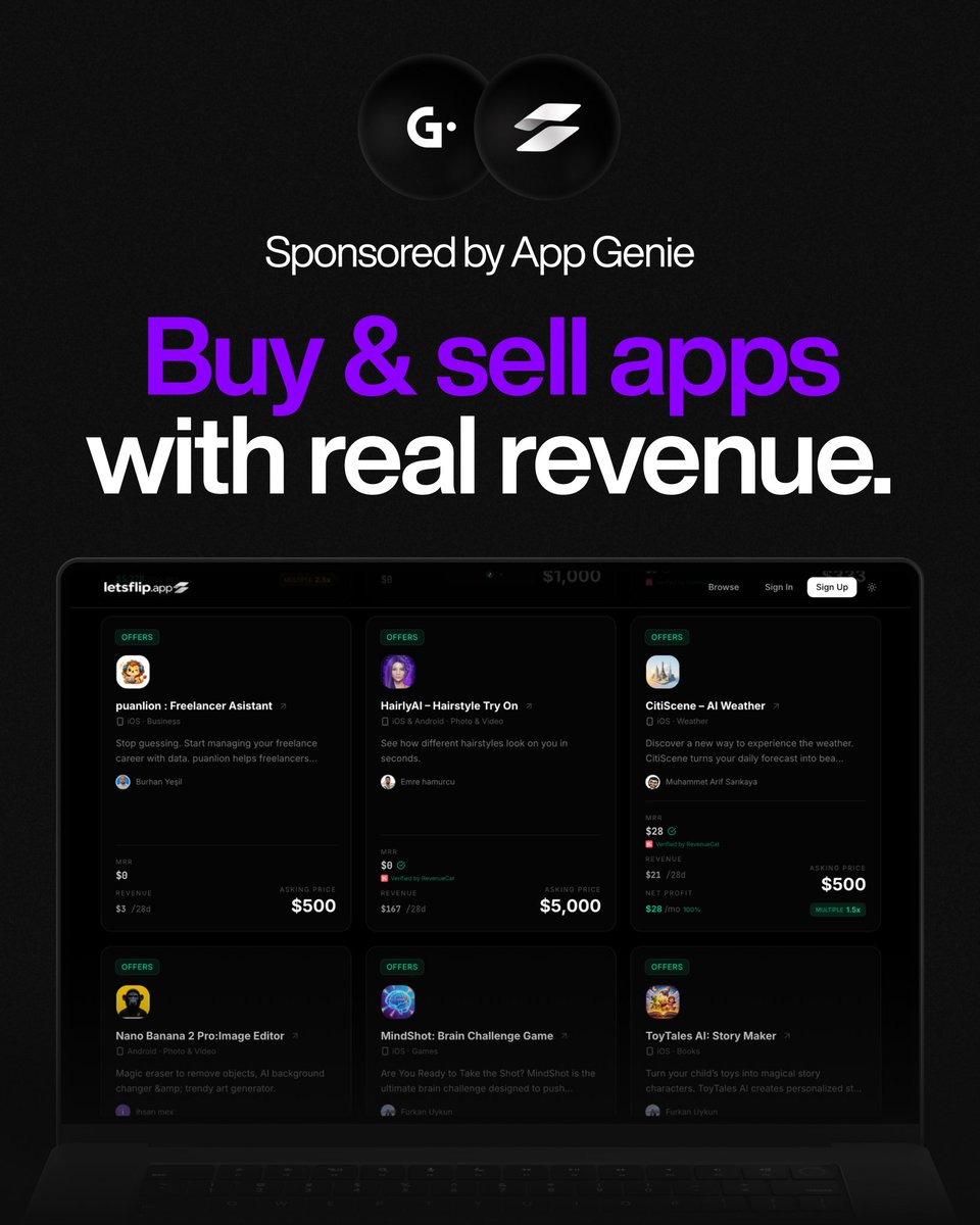 App Genie tweet media