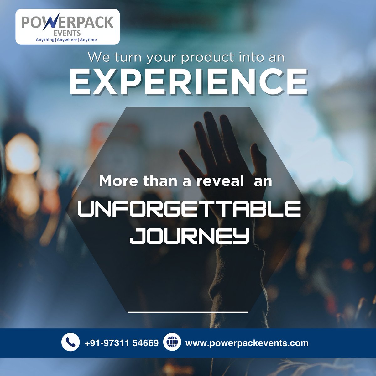 Powerpackevents's tweet photo. Turn every launch into a moment people feel, not just see.✨
We create an experience your audience will remember.
Let’s bring your next big idea to life.🚀
Call Us: +91 97311 54669
Visit: https://t.co/N4cAfzpj03
#PowerpackEvents #EventExperience #ProductLaunch #EventMarketing https://t.co/RZ5DKgagsW