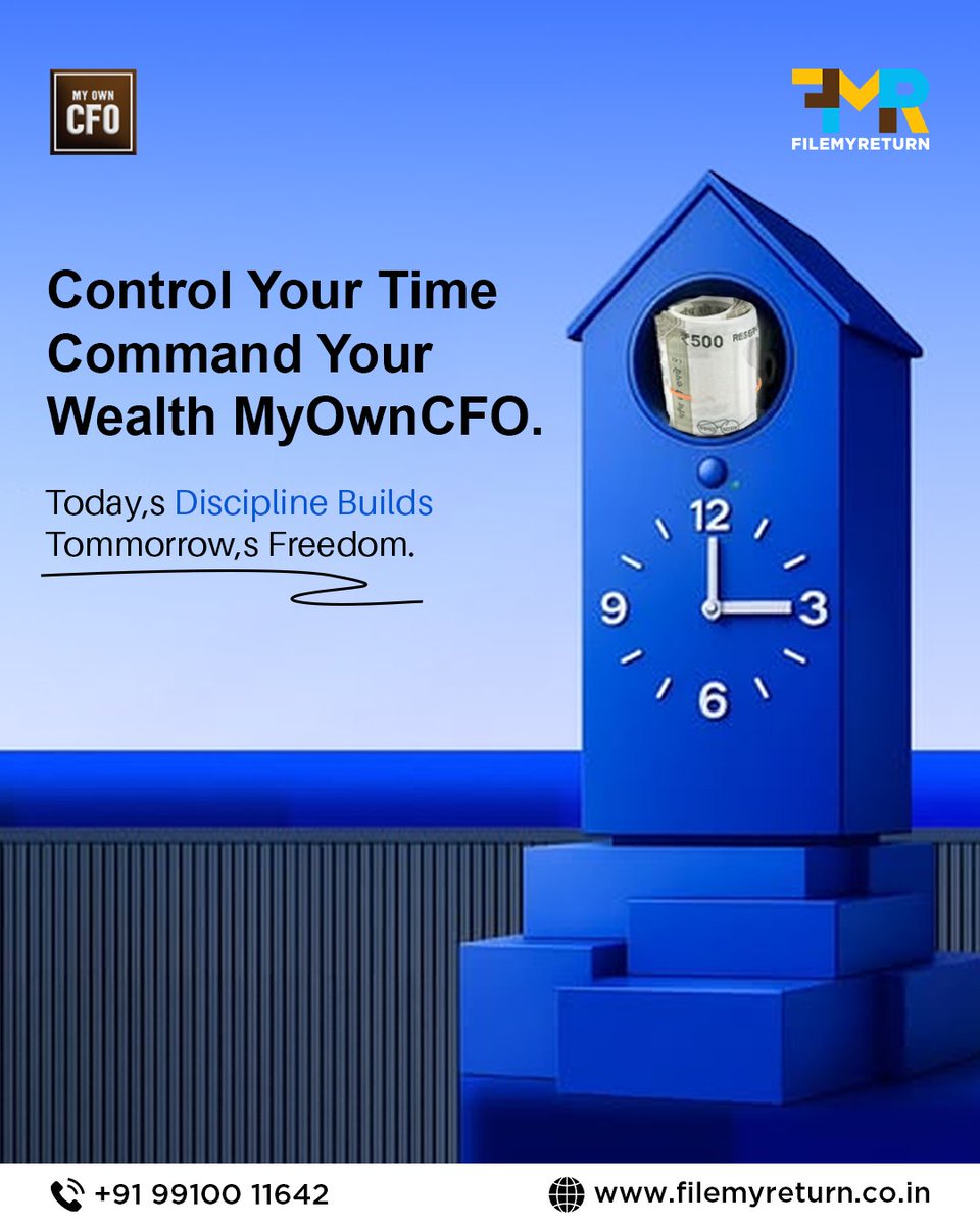 Filemyreturn2's tweet photo. Discipline Today = Freedom Tomorrow
.
You don’t need more time.
You need better discipline.
Master your time → Master your money.

#MyOwnCFO #WealthBuilding https://t.co/3y8mehI9cT