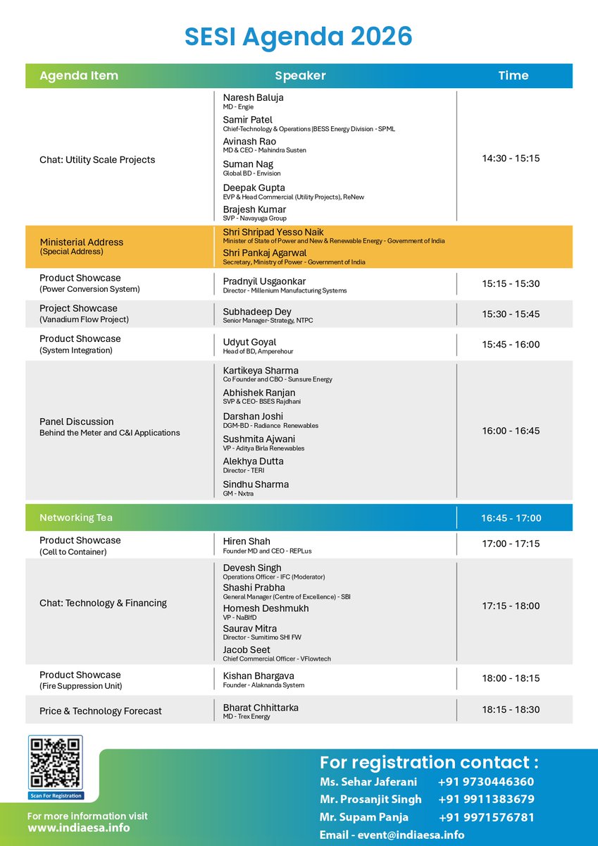 India Energy Storage Alliance (IESA) tweet media