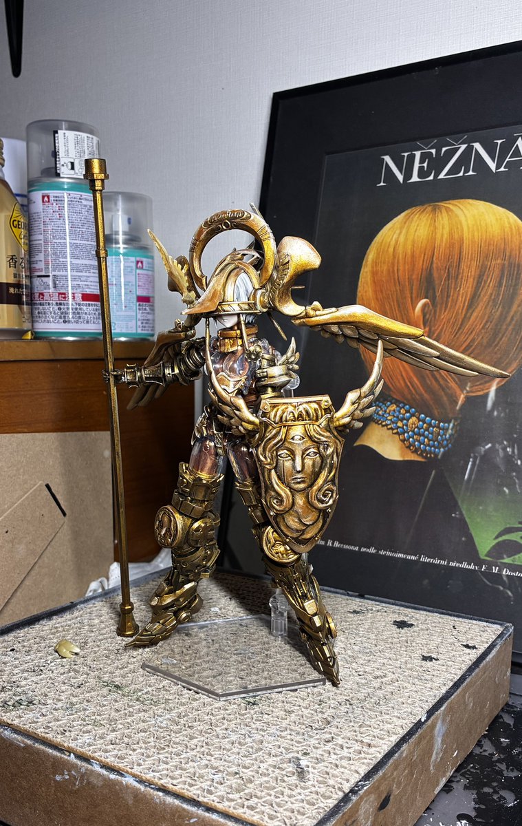 【オーバーロードガブリエル】その6
⁡
現状。惚れ惚れする造形だなあ！
⁡
しかし、いつも何やっても丈夫なゴッズシリーズなのに、今回接続パーツがポキポキ折れる。金の成形色のせいか、ワタシの腕のせいか。うむむ。
⁡
#ゴッズオーダー
#GODZORDER
#オーバーロードガブリエル