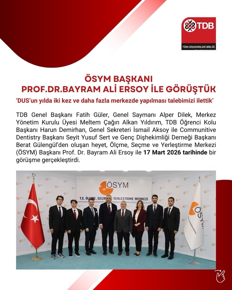 Türk Dişhekimleri Birliği tweet media