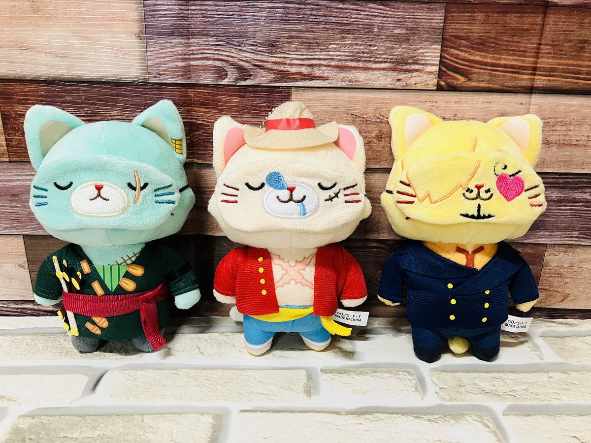 再入荷】 withCAT アイマスク付きぬいぐるみキーホルダー ルフィ/ゾロ