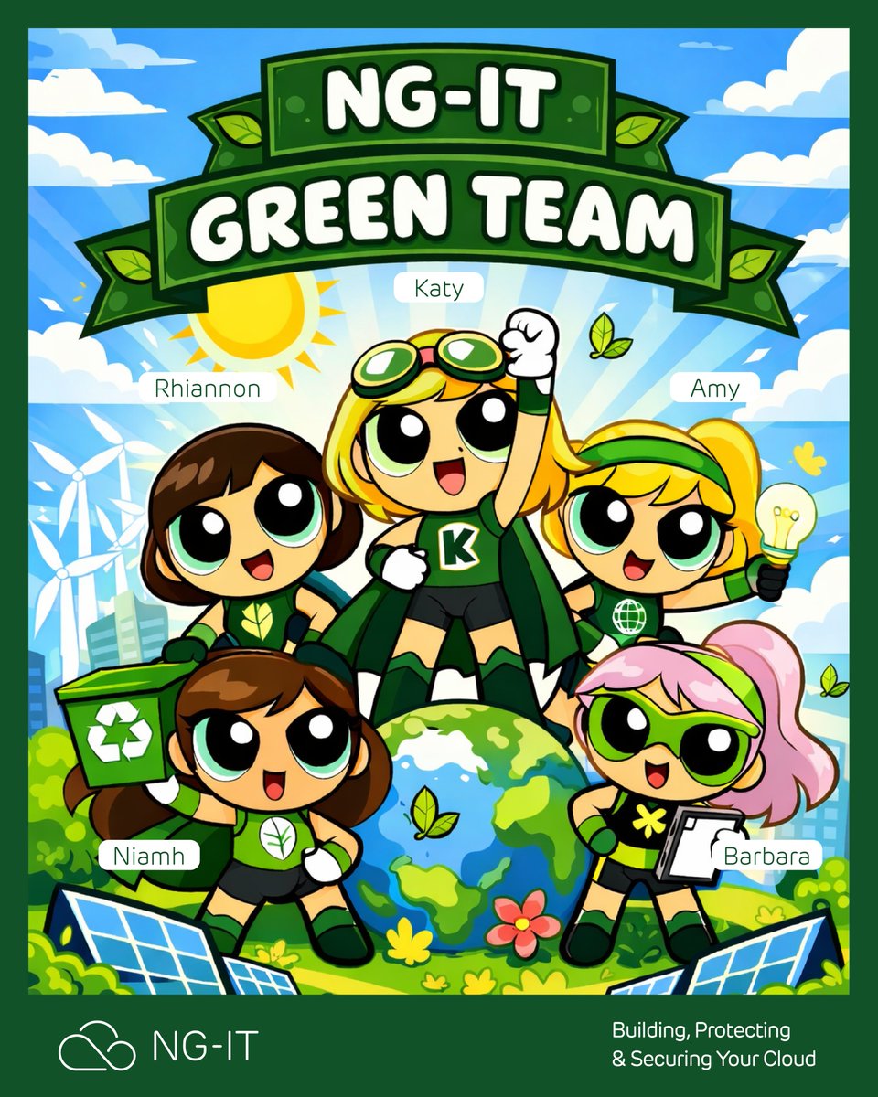 NG_IT_'s tweet photo. Meet NG-IT’s #GreenTeam!

Five eco-powered superheroes on a mission to make our business greener, smarter, and more sustainable. 🌍

👉 View our #CarbonReduction Plan and read our #EnvironmentalPolicy via the link in our bio. https://t.co/z1i582UYJT